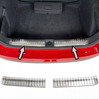 Set de 2 ornamente protectie portbagaj interior cromate pentru Skoda Kamiq din 2019 foto