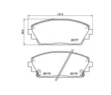 Placute frana Mazda 3 Liftback (Bp), 11.2018-, 3 Sedan (Bp), 11.2018-, SRLine S700887