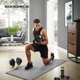 Set 2 gantere 2 x 15 kg, Songmics, Negru, 40x21.3x21.3