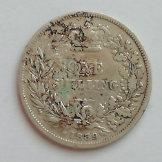 M1 C41 - Moneda foarte veche Anglia - one shilling Regina Victoria - argint 1839