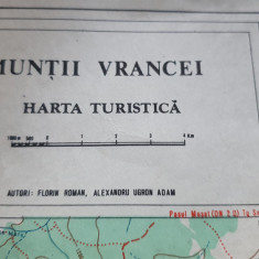 Harta turistica Muntii Vrancei, anii 80