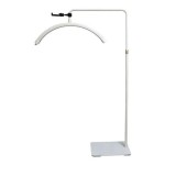 Cumpara ieftin Lampa cosmetica profesionala Semiluna 238 LED,inaltime maxima 180 cm,cu suport de telefon - Alb, Dactylion