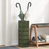 vidaXL Suport de umbrele Verde oliv Metal Mediu Suport pentru umbrele