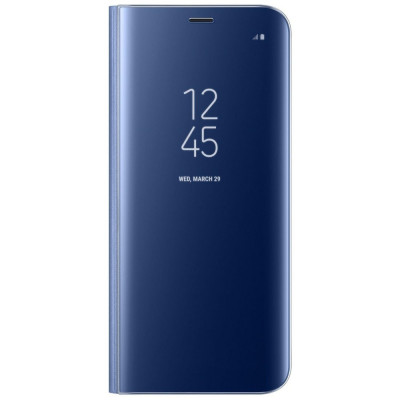 Husa SAMSUNG Galaxy A51 - Flip Wallet Clear (Albastru) BLISTER foto