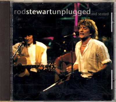 CD Rod Stewart With Special Guest Ronnie WooD &amp;ndash; Unplugged ...And Seated (VG+) foto