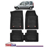 Covorase Auto TeamCar&reg; Tip Tavita Compatibile Renault Kangoo I (1997-2007) Negru Material Rezistent, Cauciuc