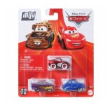 Set 3 masinute metal mini diecast, Disney Cars 3, Ramone, Fulger McQueen Sport, Doc Hudson