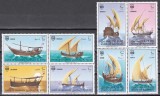 Bahrain 1979 - Dhow-uri (nave cu unul sau două catarge, folosite &icirc;n Oceanul Indian), 2 Serii &icirc;n blocuri, Cotă 80 EURO, MNH