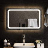 Oglinda de baie cu LED, 80x50 cm GartenMobel Dekor, vidaXL