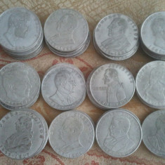 Lot 50 monede, nichel cu 12 preşedinţi americani, 1000 lei lotul / 50 lei moneda