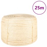 Franghie, 25 m, sisal 100%, 12 mm GartenMobel Dekor