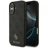 Husa MagSafe pentru Apple iPhone 17, Guess, 4G Small and Classic Logo, Neagra
