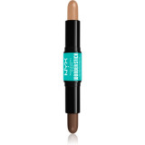 NYX Professional Makeup Wonder Stick Dual Face Lift baton pentru dublu contur culoare 05 Medium Tan 2x4 g