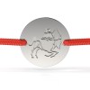 Bratara Argint 925 Snur Rosu Sagetator Atcom, 12mm, 0.6g, Fara Pietre. Cadou Valentine&#039;s Day, Craciun, Martisor, Zi Nastere