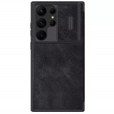 Cumpara ieftin Husa pentru Samsung Galaxy S23 Ultra, Nillkin QIN Leather Pro Case, Black