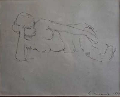 Tablou Leon Misosniky - Nud (grafica) *avangarda, scoala M.H. Maxy* 1938 foto