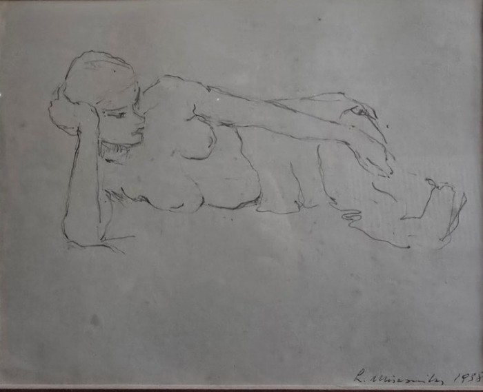 Tablou Leon Misosniky - Nud (grafica) *avangarda, scoala M.H. Maxy* 1938