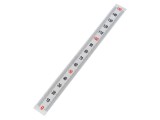 Mini-riglă autoadezivă cu cifre ordonate vertical, 11mm, plastic