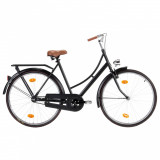 VidaXL Bicicletă olandeză, roată de 28 inci, cadru feminin 57 cm