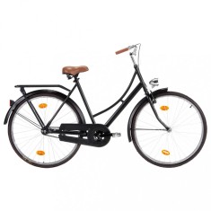 vidaXL Bicicleta olandeza, roata de 28 inci, cadru feminin 57 cm foto