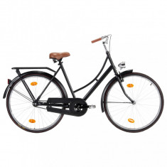 vidaXL Bicicletă olandeză, roată de 28 inci, cadru feminin 57 cm