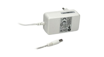 Sursă de alimentare POS POSC24100A-H-WH, 24V/1A/24W, adaptor orizontal, AC:CEE 7/16. priză 2.1x5.5mm foto