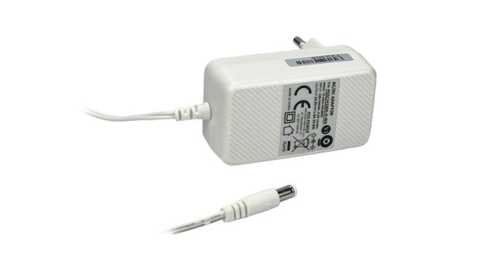 Sursă de alimentare POS POSC24100A-H-WH, 24V/1A/24W, adaptor orizontal, AC:CEE 7/16. priză 2.1x5.5mm