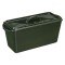 Tava copt paine Navaris, 34 cm, fonta, verde, cu capac, pentru paine traditionala, 52635.02