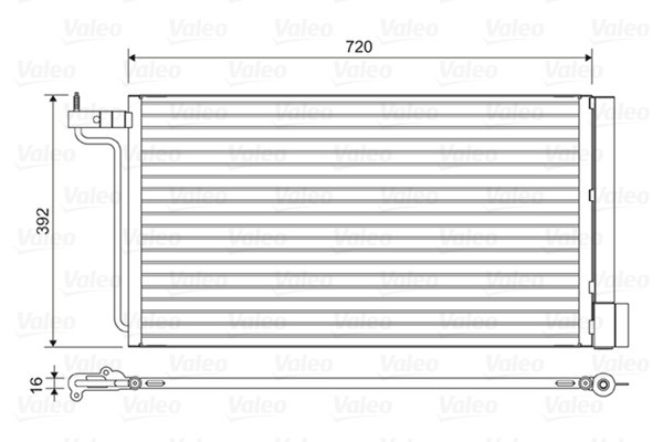 VALEO 814177 Condensator, climatizare
