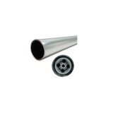 Teava din aluminiu pentru motocositoare, 28 x 8 mm, Silver