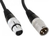 Cablu prelungitor XLR 3 pini T-M Negru 20m, SGHN-2000-SW, HICON