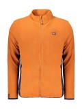 Bluză bărbați fară glugă, cu fermoar și logo, Maro, L, 2XL, XL