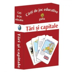 Carti de joc educative - Tari si capitale