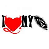Cumpara ieftin Sticker I Love My FORD
