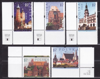 POLONIA 2005 REGIUNI/ORASE DIN POLONIA SERIE MNH foto