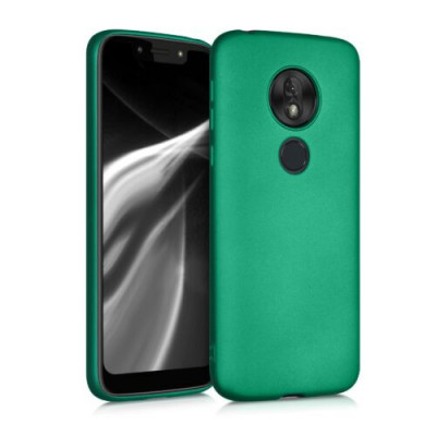 Husa pentru Motorola Moto G7 Play, Silicon, Verde, 47753.170 foto