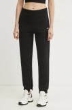 BOSS Orange pantaloni de trening din bumbac femei, culoarea negru, neted, 50531813