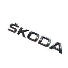 Emblema SKODA pentru spate portbagaj, negru
