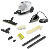 Aparat de curatat cu abur SC 4 EasyFix Iron, 2000 W, 0,8 L, Fier de calcat cu abur EasyFinish, Alb