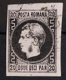 Romania 1867 - Carol l cu Favoriti,Lp.20c