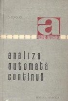 Analiza automata continua foto