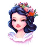 Cumpara ieftin Sticker decorativ, Printesa, Roz, 79 cm, 10623ST