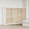 vidaXL Ușă de Dulap cu ușă 4 pcs natural 140.5 x 2.1 x 49.5 cm