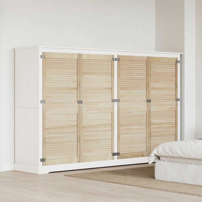 vidaXL Ușă de Dulap cu ușă 4 pcs natural 140.5 x 2.1 x 49.5 cm
