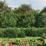VidaXL Gard plasă de s&acirc;rmă cu bordură, verde, 2x10 m