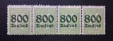 Germania Republica de la Weimar 1923 Hiperinflație "800 Tausend pe 500 Mark" (Bandă Orizontală Intactă de 4 Mărci) -MNH- FD1
