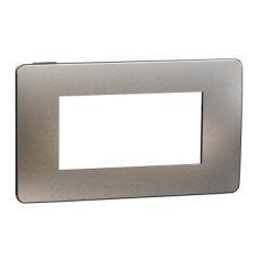 Rama Ornament 4M metal Schneider Unica Studio aluminiu negru NU270456M foto