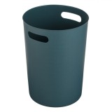 Coș Gunoi, 22x30.5cm, Textură Mată, Capacitare 8L, Culoare Petrol, Plastic, M&acirc;nere, Oem