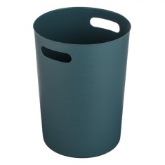 Coș Gunoi, 22x30.5cm, Textură Mată, Capacitare 8L, Culoare Petrol, Plastic, M&acirc;nere