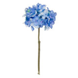 Fir hortensie decorativ artificial,plastic,albastru,24 cm, Oem